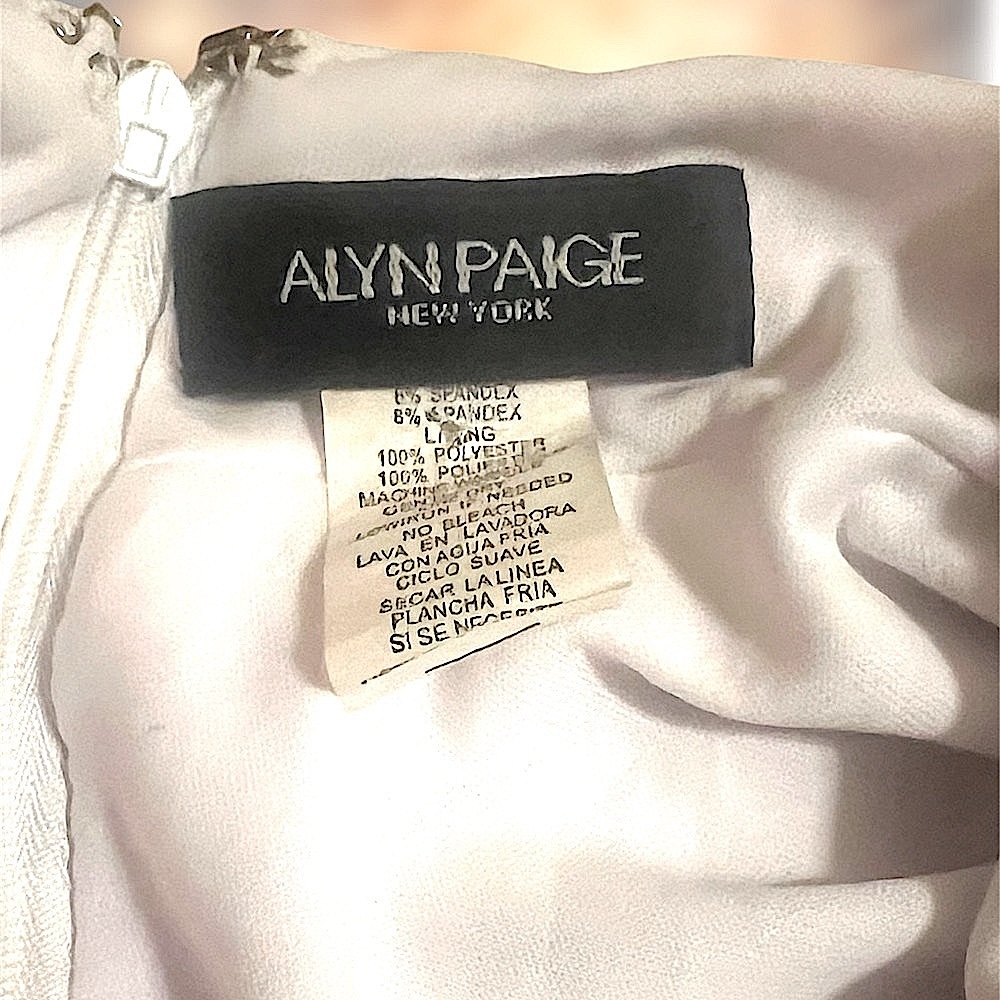 Vintage Alyn Paige Brown yellow funky Halter dress lace babydoll deadstock - Picture 3 of 5
